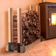 thumbnail image 2 of UOIENRT 2 Pcs Étagère à Bois pour Rangement de Bois de Chauffage Extérieur, Support Empilable Réglable pour Bûches de Feu, Rangement en Fer Robuste pour Bois de Foyer, 2 of 8