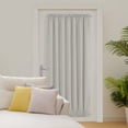 thumbnail image 5 of ZOPZO Blackout Door Curtain for Glass Doors, 1 Panel, Light Beige, 25W x 72L Inch, Thermal Insulated Privacy, Dual Rod Pockets, Adjustable Tieback, 5 of 8