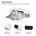 thumbnail image 4 of Daiia Butterflies in Pastel Pattern Sport Sun Visor Hats Visor Cap Adjustable Empty Top Baseball Cap Cotton Ball Caps for Women and Men, 4 of 8