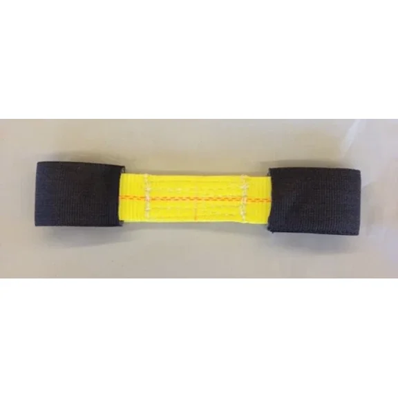 (1)-8 Point Sewn Eye 12K Short Strap Rollback Tie Down Flatbed Tow Truck Ratchet