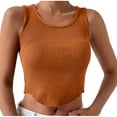 thumbnail image 1 of RKSTN Womens Tank Tops Crewneck Slim Fit Basic Solid Color Casual Summer Sleeveless Crop Tops, 1 of 9