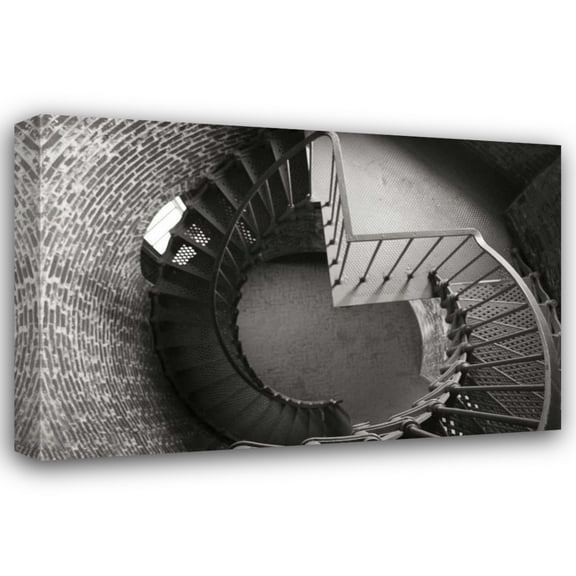 Vitaly Geyman 18x13 Gallery Wrapped Canvas Wall Art Titled - Lighthouse Stairs II
