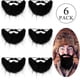thumbnail image 1 of 6 Piezas Disfraz Divertido Barba Disfraz de Barba Falsa Negra Disfraz Divertido de Bigote de Halloween para Fiesta de Disfraces de Bigote Divertido Suministros para Fiestas Accesorios de Halloween, 1 of 5