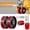 1*Red Steer Wheels Set, variant on Dazone Pallet Jack Replacement Steer Wheels Set - 7" x 2" Wheels with 6204-2RS Bearings (20mm ID) & Axle Hardware Kit - Non-Marking Steering Wheel Pair for Hand Truck