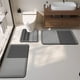 thumbnail image 1 of Juego de 3 alfombras de baño absorbentes y antideslizantes, de poliéster multicolor, 60 x 50 cm, 60 x 40 cm, 50 x 80 cm, de secado rápido y lavables a máquina. Ideales para decoración de, 1 of 6