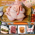 thumbnail image 4 of Fkszll 2Pcs Kitchen Twine with Stainless Steel Dispenser, 2 Pack 216FT Cooking Twine, 2MM Natural Cotton Butcher Twines for Meat, Turkey, Roast & Kitchen Use, Center Pull Butcher Twines for Cooking,R, 4 of 8