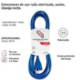 thumbnail image 4 of Extensión de Uso Rudo Aterrizada, Azul, Clavija Recta, 15m, IUSA azul, 4 of 5