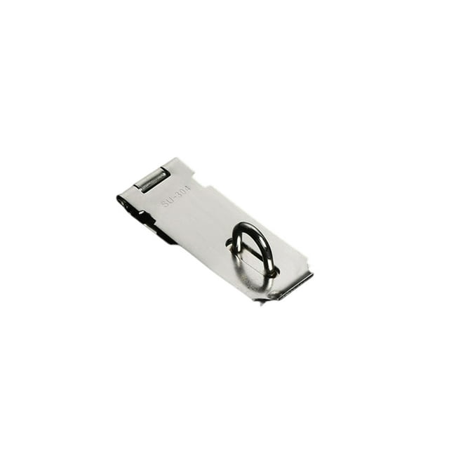 Wweixi Padlock Hasp Stainless Steel Window Cupboard Locker Mailbox Lock Plate Hotel Office Outdoor Gate Shed Safety Anti-lost 4 Inch