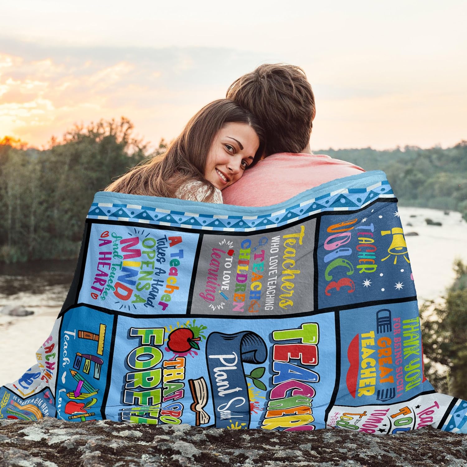 Teachers Day Blanket, Teacher Appreciation Gifts, Teacher Gifts Blanket 60"x50", Teacher Gifts for Women &Men, Best Teacher Gifts, Birthday Gifts for Teachers, Teacher Retirement Gifts