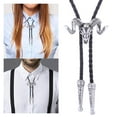 thumbnail image 3 of Head Western Bolo Tie Necktie Cowboy Costume Pendant for Birthday Party, 3 of 6
