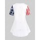 thumbnail image 2 of Camiseta Talla Extra Estampado Bandera Americana Curvo Mariposa Rosegal  Camisetas tallas grandes, 2 of 5