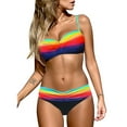 thumbnail image 2 of Ensemble Bikini Vintage Taille Haute Rembourré pour Femmes P-TTG, 2 of 4