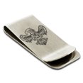 thumbnail image 1 of Stainless Steel Aztec Power Strength Courage Rune Engraved Money Clip Credit Card Holder, 1 of 1