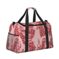 thumbnail image 2 of Easygdp Red Meat Bolsa de Gimnasio, Bolsa de Viaje Duffel, Bolsa de Fin de Semana con Compartimentos, Bolsa de Mano para Noche, 2 of 7