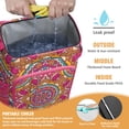 thumbnail image 3 of Cooler Backpack Mandala Ethnic Zen Pattern, Leak Proof Lunch Backpack, Tribal Abstract Floral Design Bag for Outdoor Beach Camping, 3 of 6