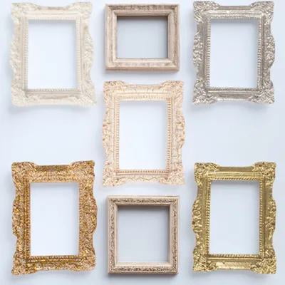 Beaupretty 5pcs Mini House Decor Vivid Dollhouse Photo Frames Picture Frames For Decor Random Style Miniature Accessories