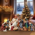 thumbnail image 2 of KUETH Nativity Sets for Christmas Indoor Nativity Scene Set Resin Figurine Christmas Ornament Religious Table Holidays Decor Gifts 13 Pieces 11.8 Inch, 2 of 6