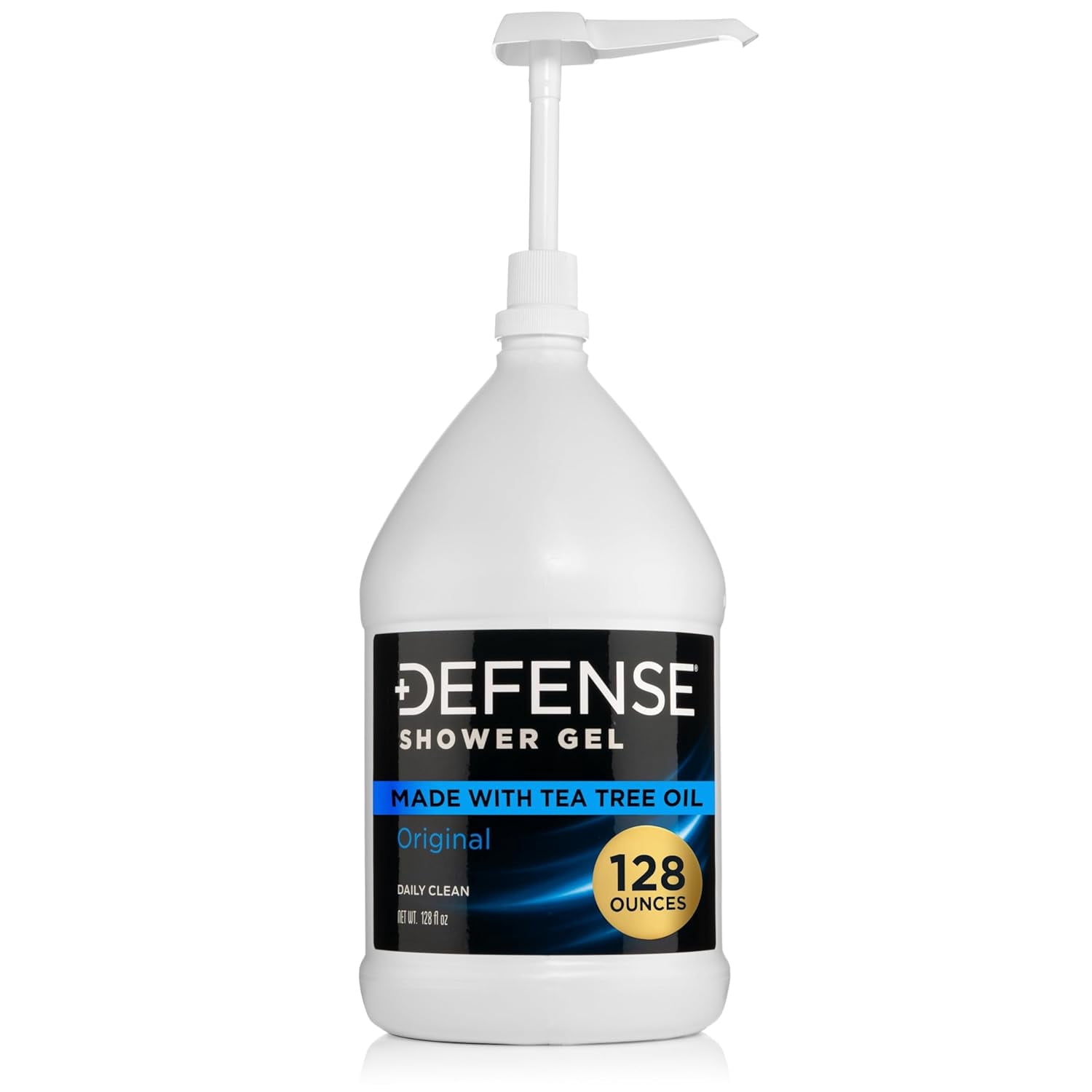 Defense Soap Tea Tree Body Wash Shower Gel 1 Gallon (128 Fl Oz) | Organic Tea Tree Oil & Eucalyptus | Wrestling, BJJ & Gym Soap for Athletes | Ringworm, Jock Itch & Body Odor Defense