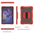 thumbnail image 6 of Dteck Screen Protector Case for Samsung Galaxy Tab A9 Plus 11-inch (X210,X215,X216),Heavy Duty Rotating Stand Rugged Rubber Case Shockproof PC Cover with Adjustable Hand/Shoulder Strap,Black+Red, 6 of 8