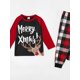 thumbnail image 2 of PatPat Mosaic Family Matching Reno Merry Christmas Pijamas Set (Resistente Al Fuego), Hombres Mujeres Baby Kid's Loungewear, 2 of 4