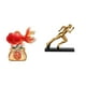 thumbnail image 1 of Estatua abstracta de corredor de carpas koi del Feng Shui chino, figura moderna, regalo navideño, escultura de buena para entrada, oficina, hog, 1 of 8