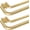 Gold, variant on Antique Silver Double Curtain Rods, Blackout Wrap Around Rods for Windows 48 to 84, 6/8 Inch Room Darkening Curtain Rod 32 to 86 Inch