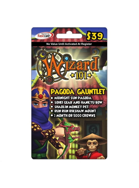 Kingsisle Wizard101 Pagoda Gauntlet $39 Gift Card - [Digital]