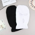 thumbnail image 4 of 1PC Funny Spoof Car Seat Headgear Headrest Cover 3 Hole Knitted Face Mask Seat Cover Car Creative Seat Decorations Accessories, 4 of 16
