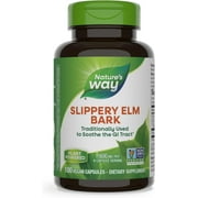 Natures Way Slippery Elm, Bark, 370 mg, Capsules
