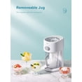 thumbnail image 3 of Shaved Ice Machine, Electric Ice Shaver and Snow Cone Machine with Large Capacity Storage, Portable Ice Crusher Ice Thickness Can be Adjusted (White), 3 of 6