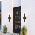 thumbnail image 2 of Lámpara LED de pared exterior SIONLOM 20W negra impermeable 12x5x40 cm, 2 of 9