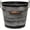 Charcoal, variant on ANHXN Vintage Basin Metal Planter with Handle, Lightweight Indoor/Outdoor Flower Pot with Drainage Hole