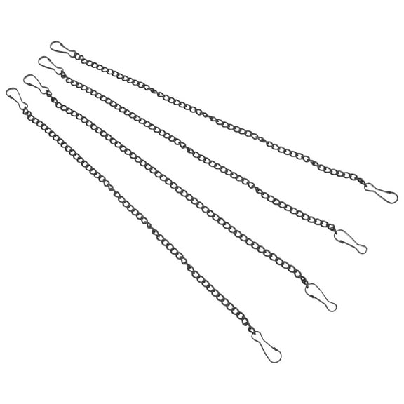 WORGEOUS 4PCS Plant Hanging Chains Metal Hanging Basket Chain with Hook for Bird Feeders Lanterns Wind Chimes Photo and Indoor Outdoor Decorative 25cm