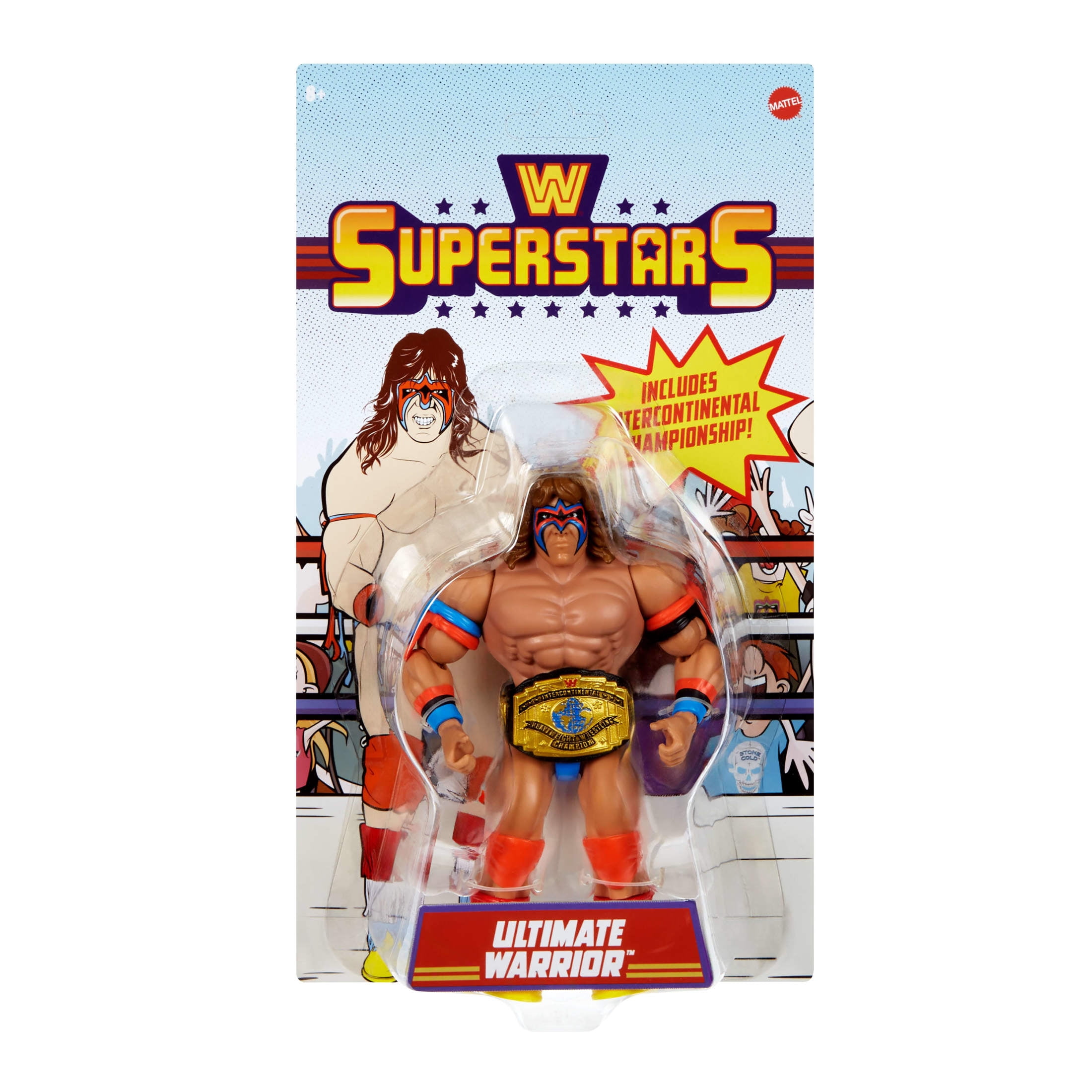 WWE Superstars Action Figure & Accessories Sets, 6-inch Retro Collectible (Styles May Vary)