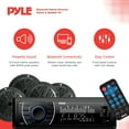 thumbnail image 2 of Pyle PLMRKT48BK Récepteur Stéréo et Haut-Parleur Bluetooth Marin 6.5 Pouces, Noir, 2 of 7