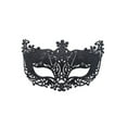 thumbnail image 2 of Xfvqtps Mardi Gras Mask for Women Masquerade Masks Flash Glitter Sparkly Carnival Mask for Makeup Performance Ball Party Black, 2 of 4
