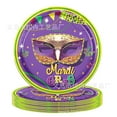 thumbnail image 3 of Mardi Gras Party Decorations Masquerade Plates and Napkins Mardi Gras Tableware Set Masquerade Mask Party Supplies (Fork-16PCS), 3 of 7