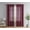 Burgundy, variant on THD Serena Faux Linen Textured Semi Sheer Privacy Light Filtering Transparent Window Grommet Thick Curtains Drapery Panels for Bedroom & Living Room, 2 Panels