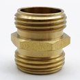 thumbnail image 2 of Brass Garden Hose Adapter Male To Male Quick Connector 2 Pack 3/4 Inch, 2 of 5