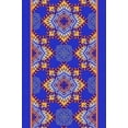 thumbnail image 2 of IBA Indianbeautifulart Blue Floral Mandala Printed Ribbon&nbsp;Trim&nbsp;9 Yards Velvet Fabric Laces For Crafts Sewing Accessories 4 Inches, 2 of 2