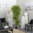 thumbnail image 3 of Nearly Natural 8in. Tropical Bromeliad Artificial Flowers in Angled Vase Artificial, Yellow, 3 of 5