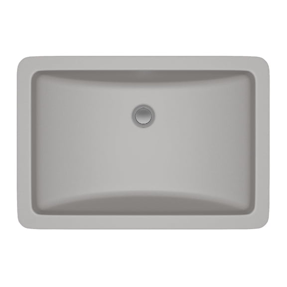 21" Rectangle Quartz Vanity Bathroom Sink, Galaxy Concrete Drop-In Sink, Undermount Bathroom Sink, Granite Vanity Basin by Lexicon Platinum LP-V214-C