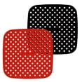 thumbnail image 4 of Revestimiento De Silicona Para Freidora De Aire, Alfombrillas Cuadradas Para Cesta De Airfryer De 8,5 Pulgadas, Accesorios Profesionales Antideslizantes Para Freidora De Aire Para Cocina Y Hogar Kearding OD015932-01, 4 of 6