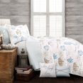 thumbnail image 2 of Lush Decor Harbor Life Quilt, Blue/Taupe, 7-Piece Set, Full/Queen, Beach-Themed Bedding, 2 of 2