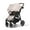 Frosted Ivory, variant on Baby Jogger City Mini Air Lightweight Stroller, Rich Black