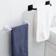 thumbnail image 5 of Barra de toalla Toalla de baño Colgador de ropa Soporte de toallero de montaje en pared sin clavos yeacher  Corto Blanco, 5 of 7