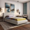 thumbnail image 2 of Meridian Furniture Nico Cream Velvet Twin Bed, 2 of 9