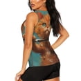 thumbnail image 3 of Lsque Strong Kitten Lifting Weights Printed Workout Tank Tops for Women, Athletic Sports Tank Tops, Compression Sleeveless Dry Fit Shirts,Sleeveless Yoga Shirt-Medium, 3 of 9