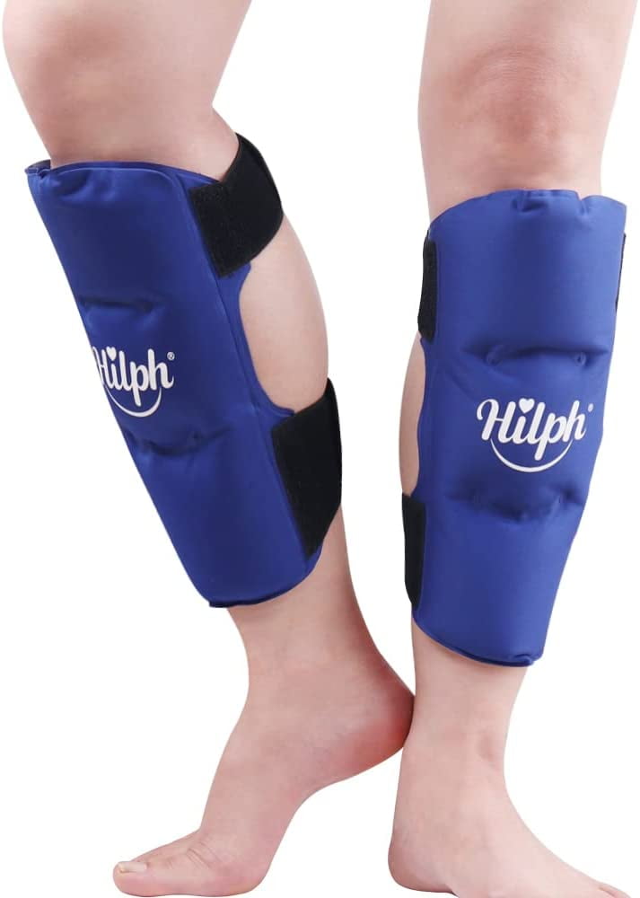 Shin Splint Ice Packs 2 Pack, Reusable Shin Splint Hot and Cold Therapy