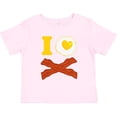 thumbnail image 3 of Inktastic I Love Bacon and Eggs Boys or Girls Toddler T-Shirt, 3 of 5